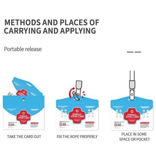 Mite-removing Antibacterial VB Portable Protective Card