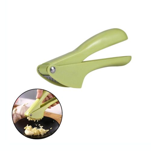 Stainless Steel Manual Garlic Press Sturdy Heavy Duty Effortless Tool for Home Kitchen Ginger and Seeds NO5249