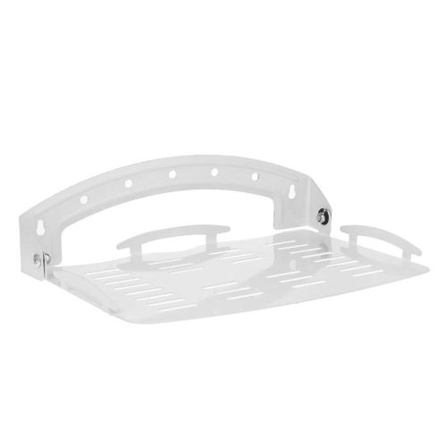 Foldable Steel wall mount for Router/Projector/Receiver/Decoder/DVD/TV Box White