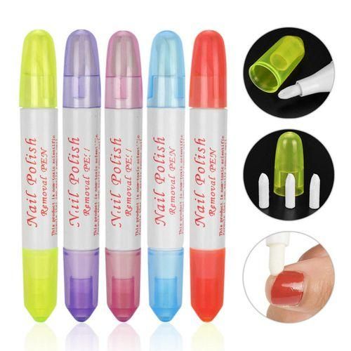 5 Pcs Nail Art Pen Corrector Pens For Nails Polish Remover