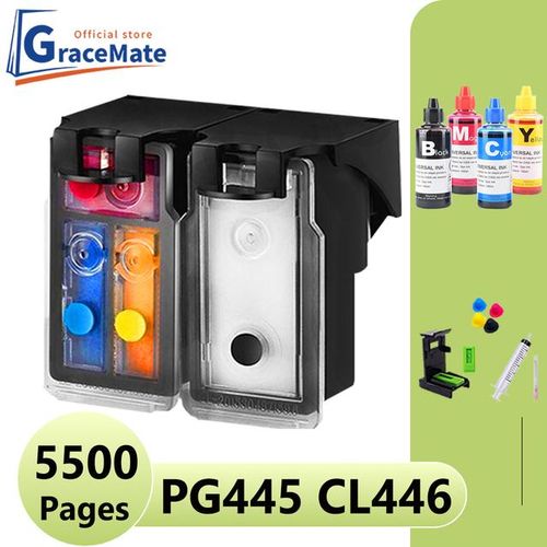 Compatible For Pixma Mg2545s Mg2540 Mg2440 Mg2540s Mg3040 Mg2400 Ts3140 Mg3040 Printer Refillable Cartridges Mg2540 Pg445-CL446 Color