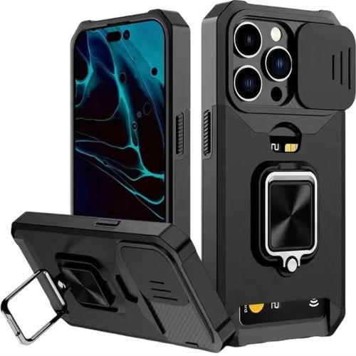Mechanical Phone Case All-Inclusive Anti-Drop for iPhone 15/14/13/12/11 Pro Max with Phone Holder  for Cool Guy and Girl