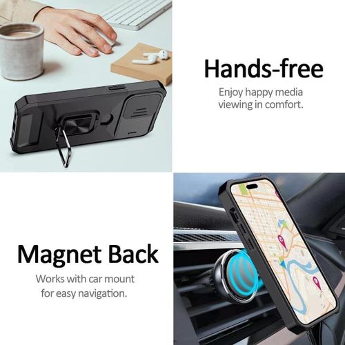Mechanical Phone Case All-Inclusive Anti-Drop for iPhone 15/14/13/12/11 Pro Max with Phone Holder  for Cool Guy and Girl