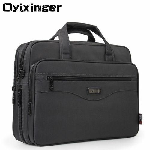 Waterproof Nyolon Mens Briefcase  Bag For Macbook Matebook Pro Men Computers Handbags Business Man Shoulder Travel Bags