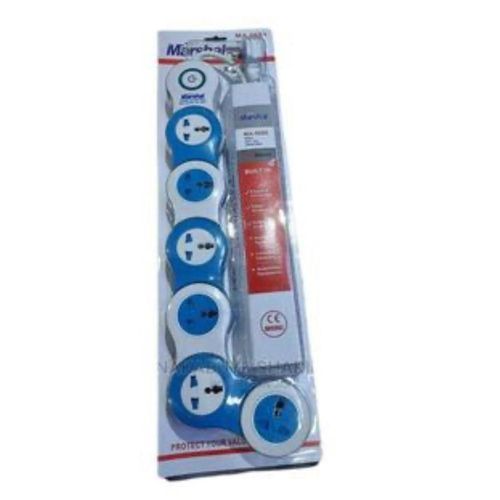 Marshal Original 6 Ways High Quality Heavy Duty Extension Cable Socket - Blue