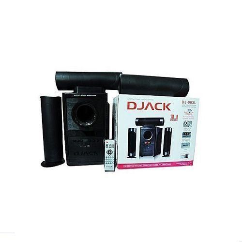 Djack 3.1 X-Bass, AC&DC Bluetooth Home Theatre Multimedia Speaker System with FM Radio, USB & SD Ports - Black