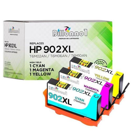 3 Pack 902 XL Ink Cartridges for Officejet Pro 6960 6968 6970 6975 6978