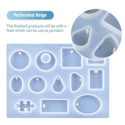 12 Designs Cabochon Silicon Mold Mould For Epoxy Resin Jewelry Making DIY Craft