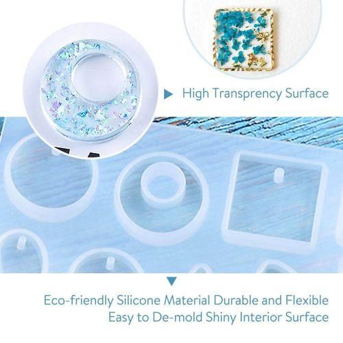 12 Designs Cabochon Silicon Mold Mould For Epoxy Resin Jewelry Making DIY Craft