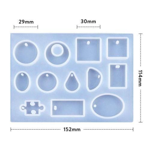 12 Designs Cabochon Silicon Mold Mould For Epoxy Resin Jewelry Making DIY Craft