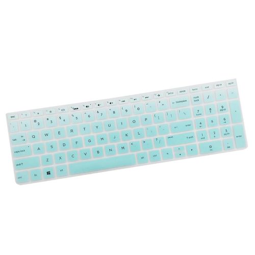Laptop Soft Silicone Keyboard Skin Cover for Clear Green 15.6 inch