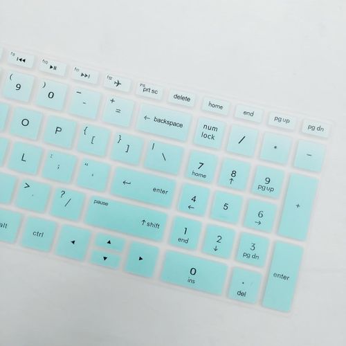 Laptop Soft Silicone Keyboard Skin Cover for Clear Green 15.6 inch