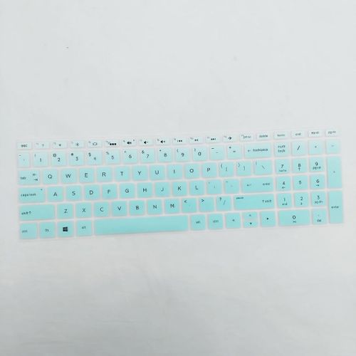 Laptop Soft Silicone Keyboard Skin Cover for Clear Green 15.6 inch