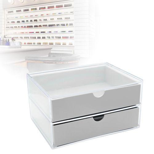 Organizer Cosmetics Acrylic Display  Case For Grey