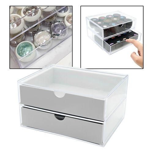 Organizer Cosmetics Acrylic Display  Case For Grey
