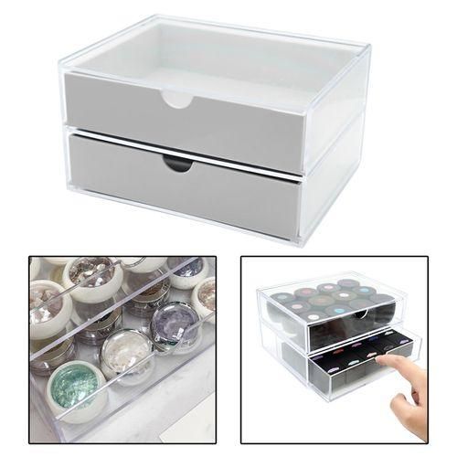 Organizer Cosmetics Acrylic Display  Case For Grey