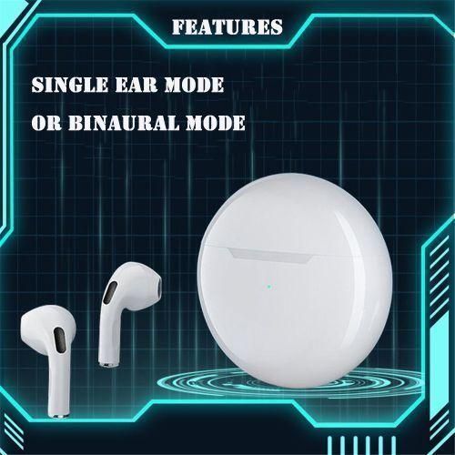 New Pro6 WhiteBlack Earphone Wireless Bluetooth Pods