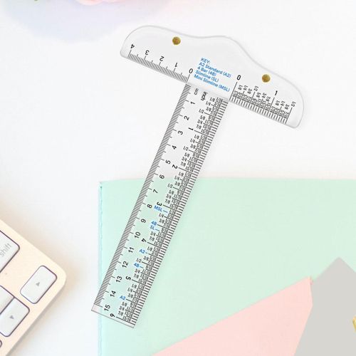 2 Clear Acrylic T Square Ruler 6