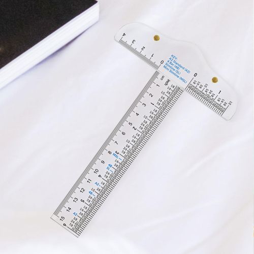 2 Clear Acrylic T Square Ruler 6