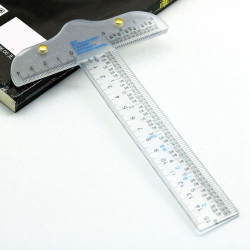 2 Clear Acrylic T Square Ruler 6