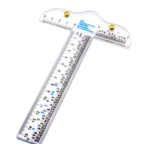 2 Clear Acrylic T Square Ruler 6