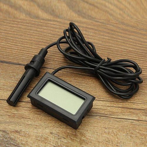 1.5V Digital Hygrometer Humidity Probe For Egg Incubator Poultry Black