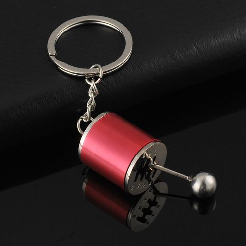Mini Turbo Turbocharger Keychain Car-Styling Keyring Gear Gearbox Pendant Keychain Stick Knobs Keyring Metal Key Ring