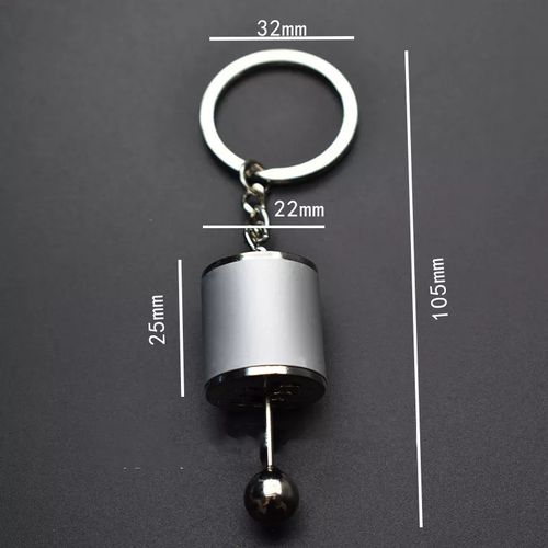 Mini Turbo Turbocharger Keychain Car-Styling Keyring Gear Gearbox Pendant Keychain Stick Knobs Keyring Metal Key Ring