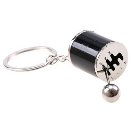 Mini Turbo Turbocharger Keychain Car-Styling Keyring Gear Gearbox Pendant Keychain Stick Knobs Keyring Metal Key Ring