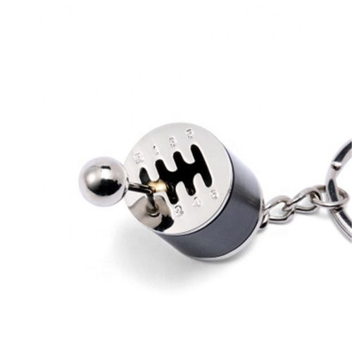 Mini Turbo Turbocharger Keychain Car-Styling Keyring Gear Gearbox Pendant Keychain Stick Knobs Keyring Metal Key Ring