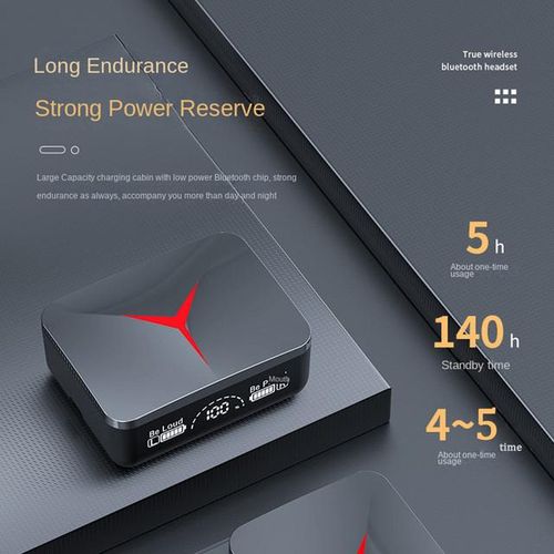 TWS M90pro Wireless Earphone Bluetooth-compatible Gaming Headset 5.3 Sport Headphones With Mic Charging Box Stereo Music
