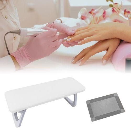 Hand Rest For Nail Manicure Arm Stand Square Corner White