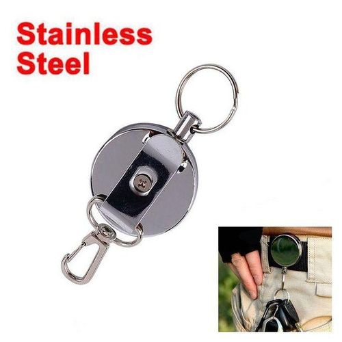 1pc/5pcs Resilience Steel Wire Rope Nurse Doctor Pull Rope School Office Supplies Key Ring Chain Anti Lost Id Card Badge Holder