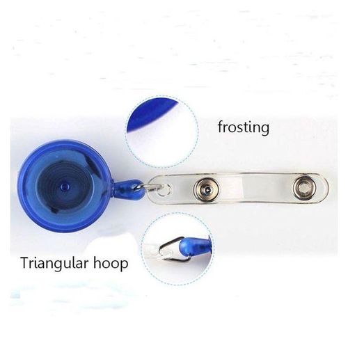 1pc/5pcs Resilience Steel Wire Rope Nurse Doctor Pull Rope School Office Supplies Key Ring Chain Anti Lost Id Card Badge Holder
