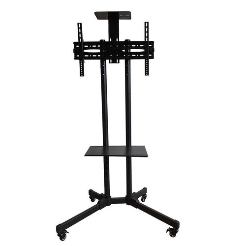 Mobile TV Mount - Trolley Conference TV Mount for 32" to 70" Size with DVD/ Decoder/ computer holder- Black