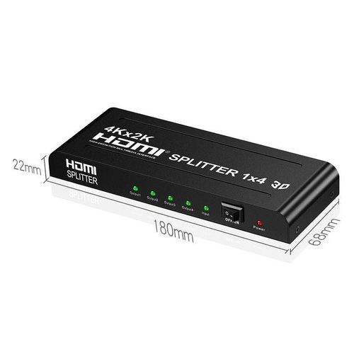 To 4 4K X 2K Video High-Definition On-Screen HDMI Splitter(EU Plug)