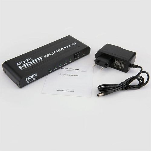 To 4 4K X 2K Video High-Definition On-Screen HDMI Splitter(EU Plug)