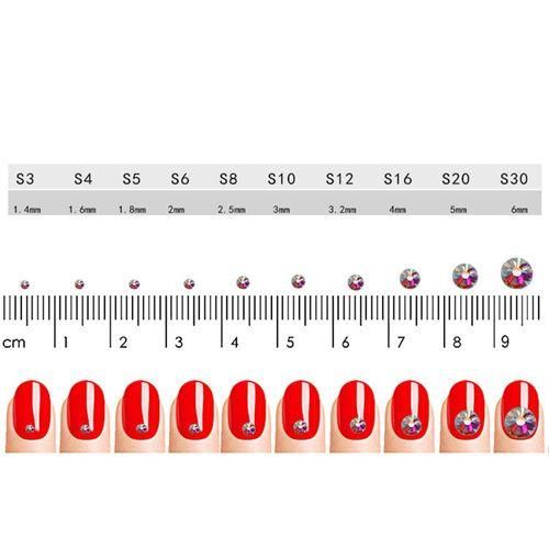 288x Round Rhinestones Decorations Nail  7mm