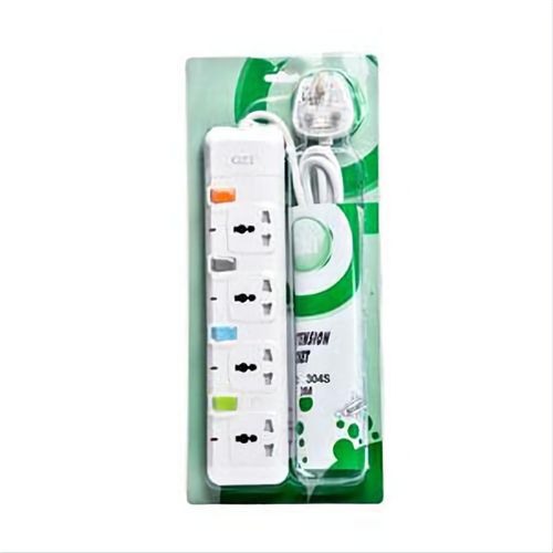 Sollatek Package Of TV Guard Plus Fridge Protector Plus Extension Cable 4 Ways-White