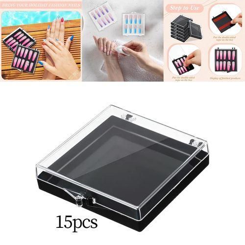 15x Empty Box Storage Organizer Multipurpose Nail Black