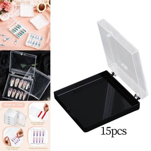 15x Empty Box Storage Organizer Multipurpose Nail Black