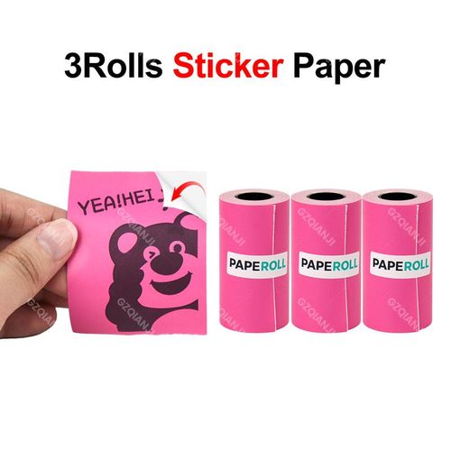 58mm Mini Photo Printer Thermal Paper Rolls 57x30MM White Color Gift DIY Sticker Label Receipt for Peripage A6 impresora