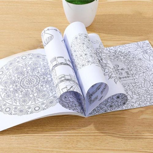 24 Pages Coloring Book Graffiti Painting Book Art Drawing English Edition Supplies DIY Toys Pencils School Craft for Children Students Adults Artists Relieve Stress