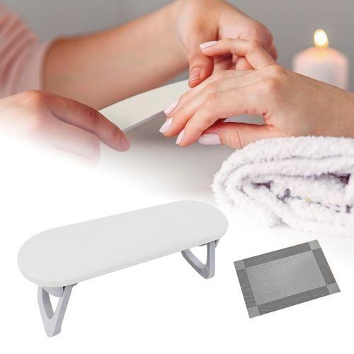 Hand Rest For Nail Manicure Arm Stand Round Corner White
