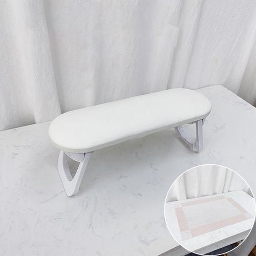 Hand Rest For Nail Manicure Arm Stand Round Corner White