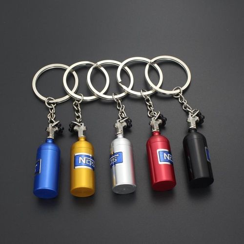 Car Tuning Alloy Wheel Rim Keychain Key Chain Auto Turbo Keyring Holder With Spin Brake Discs Hub Key Ring For Car Dropshipping
