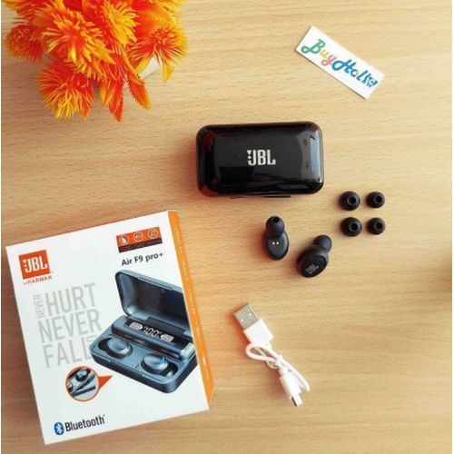JBL F9 PRO Earpods With Banga Bass Pro Sound - Black