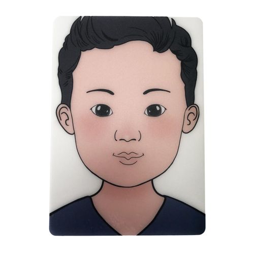 Faces Practice Board Reusable Washable Makeup Colored Boy