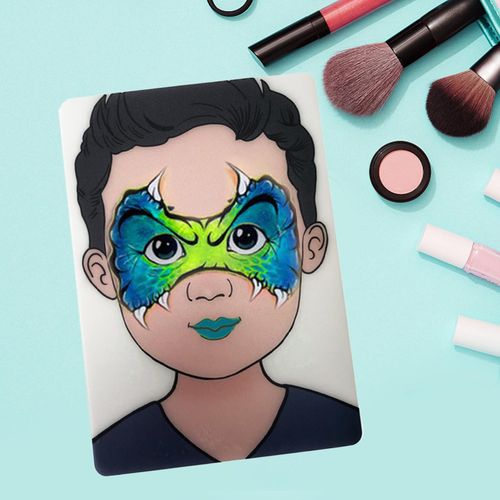 Faces Practice Board Reusable Washable Makeup Colored Boy