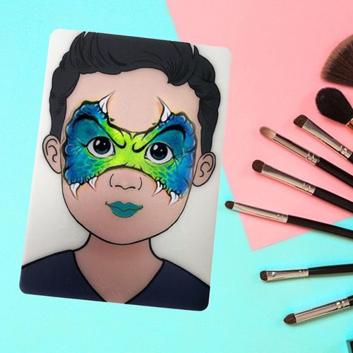 Faces Practice Board Reusable Washable Makeup Colored Boy